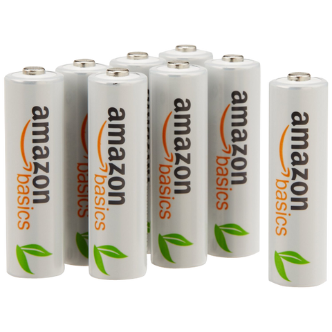 AmazonBasics 8 Pack AA Ni-MH Pre-Charged Rechargeable Batteries