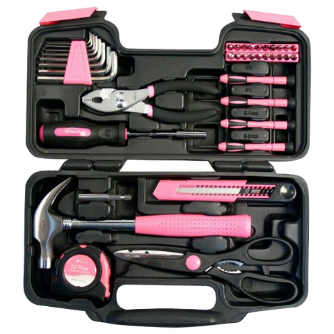 Apollo Precision Tools DT9706P 39-Piece Pink General Tool Set