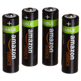 AmazonBasics AA NiMH Precharged Rechargeable Batteries 4-Pack